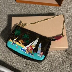 ‘23 Louis Vuitton Mini Pochette Vivienne Design; Comes w/ Box, Dust Bag